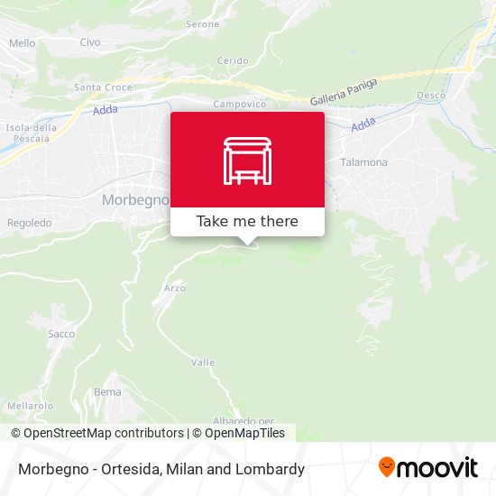 Morbegno - Ortesida map