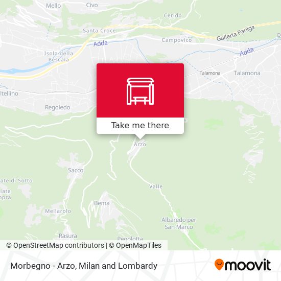Morbegno - Arzo map
