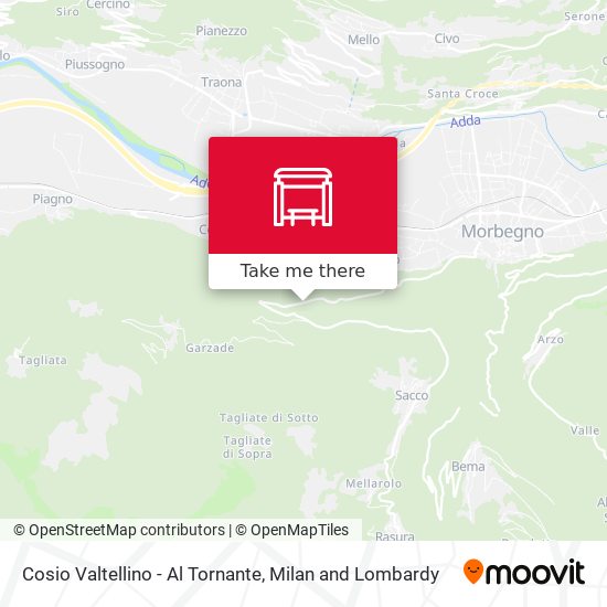 Cosio Valtellino - Al Tornante map