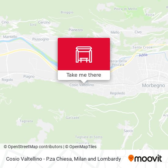 Cosio Valtellino - P.za Chiesa map