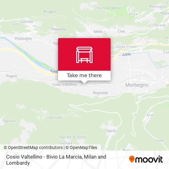 Cosio Valtellino - Bivio La Marcia map