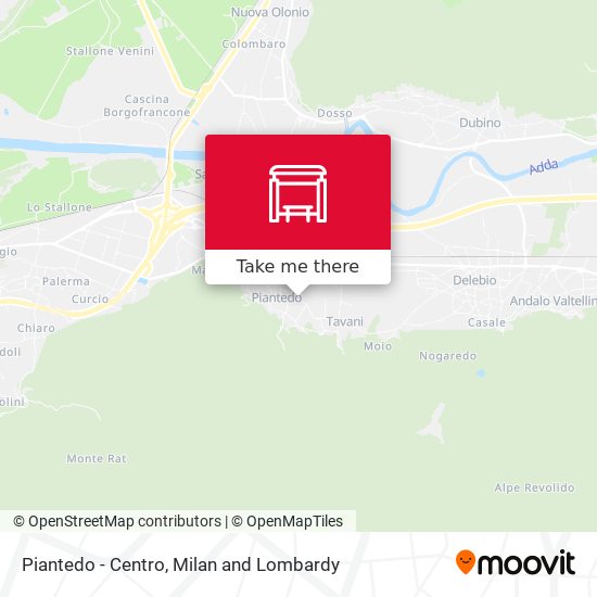 Piantedo - Centro map