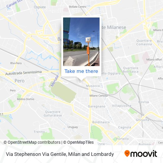 Via Stephenson Via Gentile map
