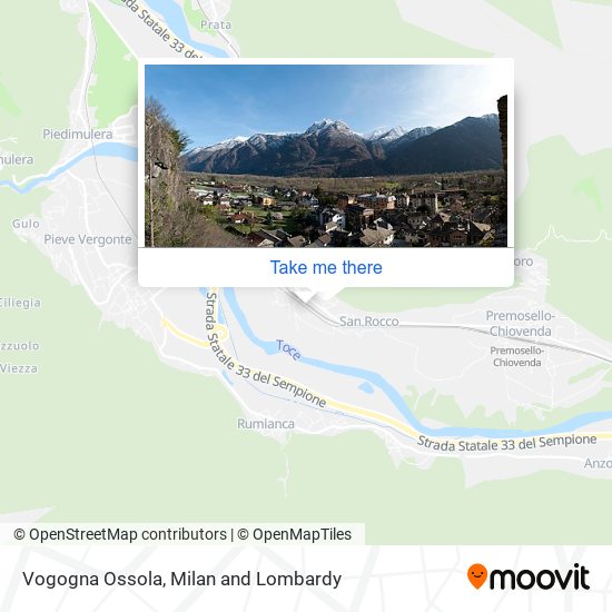 Vogogna Ossola map