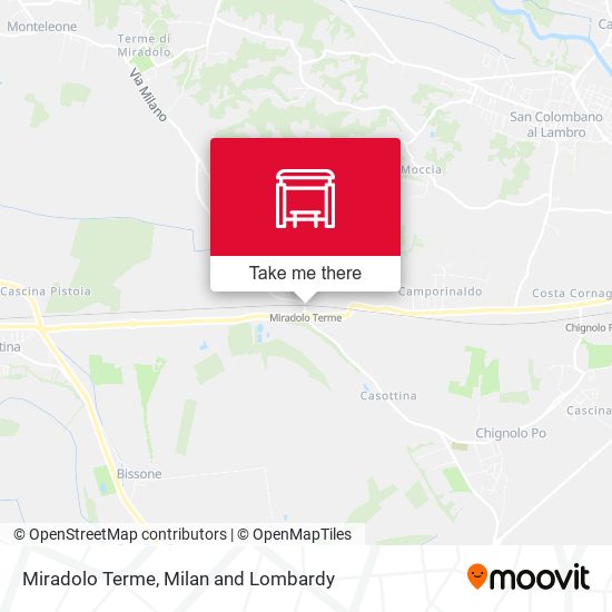 Miradolo Terme map