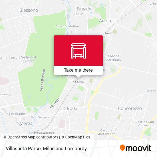 Villasanta Parco map