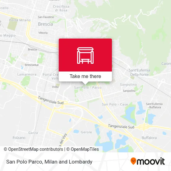 San Polo Parco map