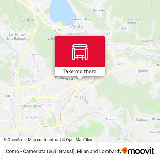 Como - Camerlata (G.B. Grassi) map