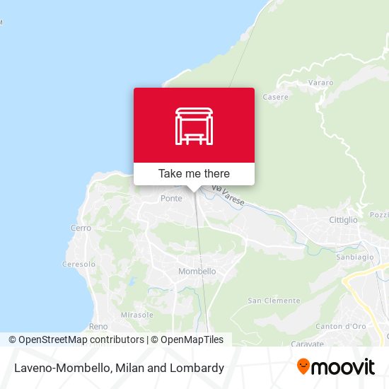 Laveno-Mombello map