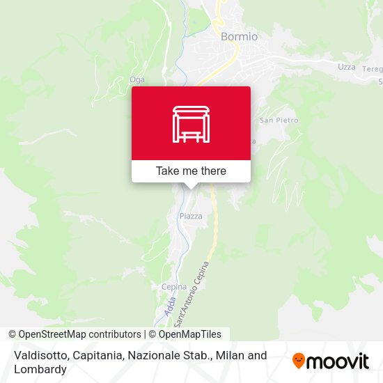 Valdisotto, Capitania, Nazionale Stab. map