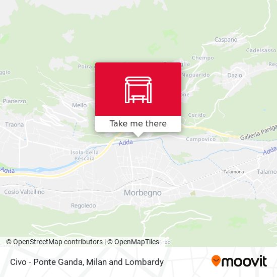 Civo - Ponte Ganda map