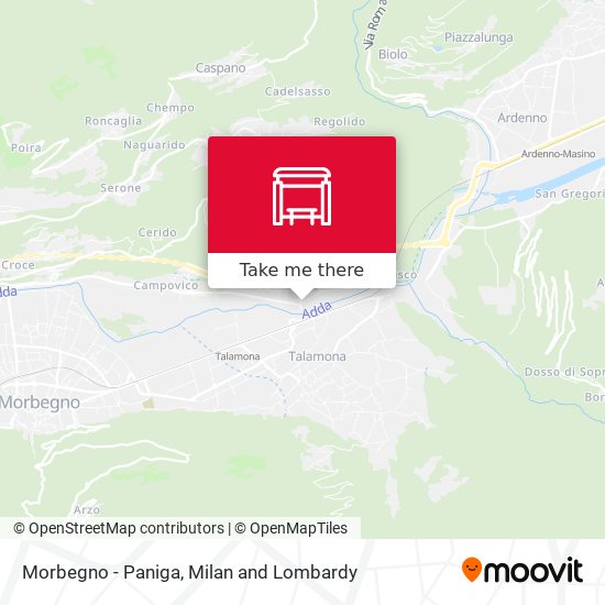 Morbegno - Paniga map