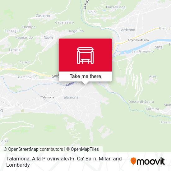 Talamona, Alla Provinviale / Fr. Ca' Barri map
