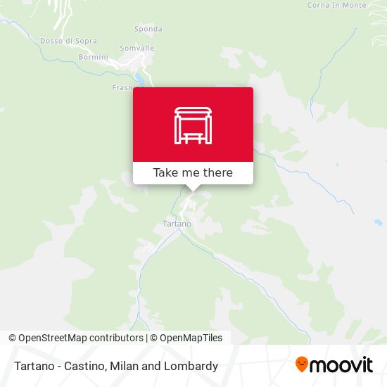 Tartano - Castino map