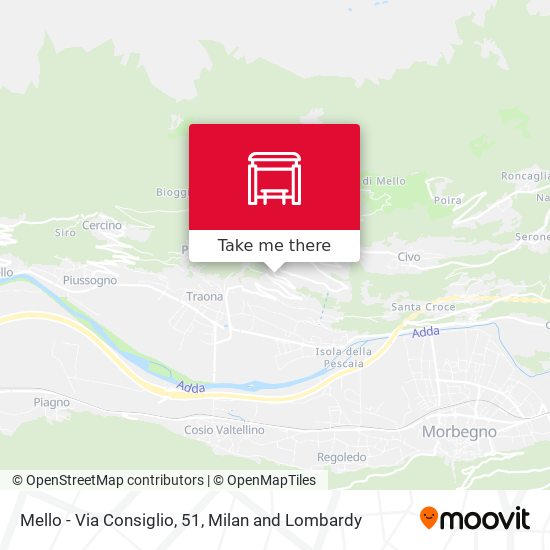 Mello - Via Consiglio, 51 map
