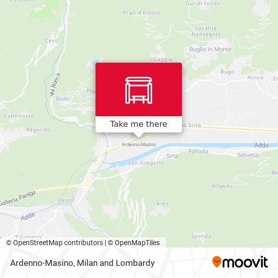 Ardenno-Masino map
