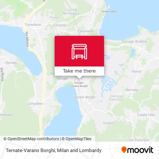 Ternate-Varano Borghi map