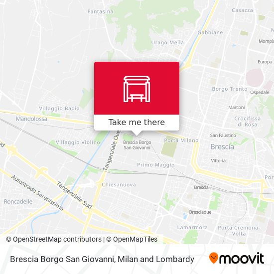Brescia Borgo San Giovanni map