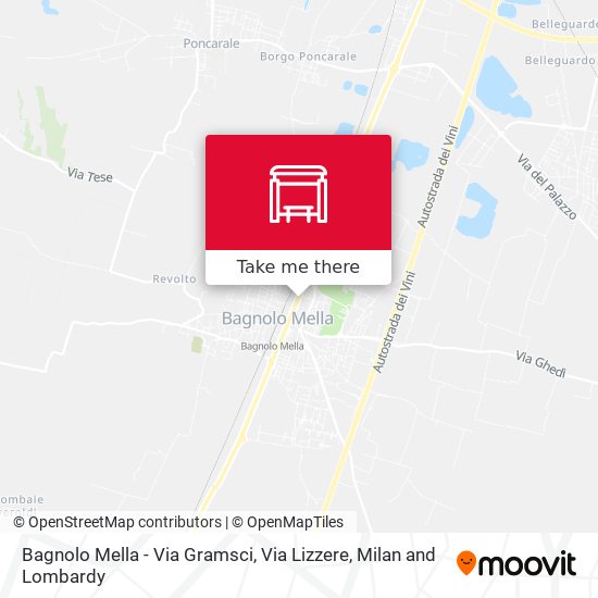 Bagnolo Mella - Via Gramsci, Via Lizzere map