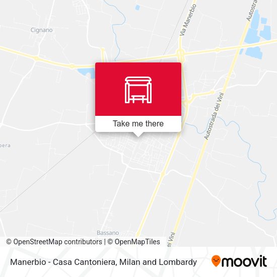 Manerbio - Casa Cantoniera map