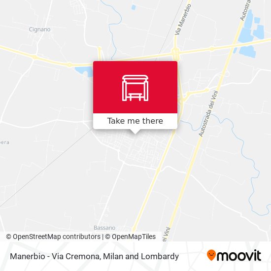Manerbio - Via Cremona map