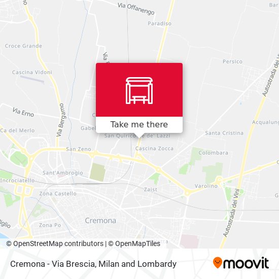 Cremona - Via Brescia map