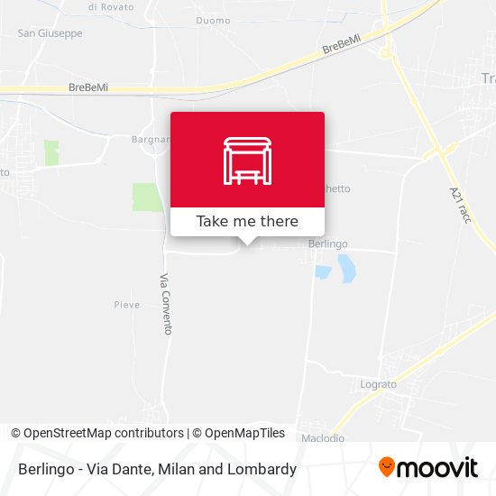 Berlingo - Via Dante map