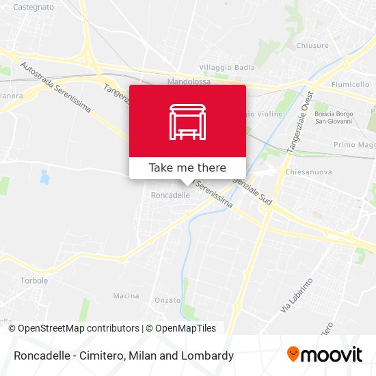 Roncadelle - Cimitero map