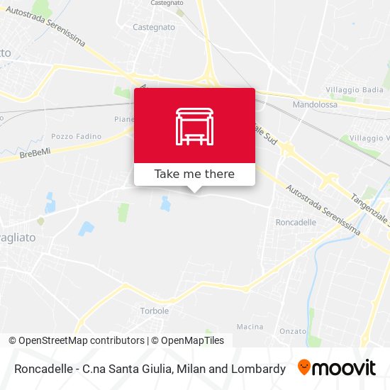 Roncadelle - C.na Santa Giulia map