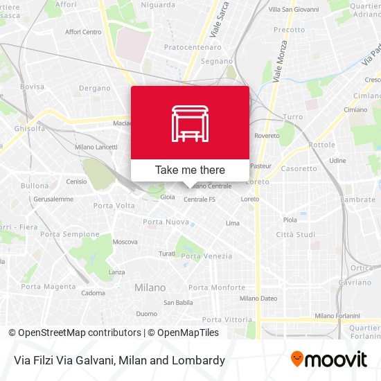 Via Filzi Via Galvani map