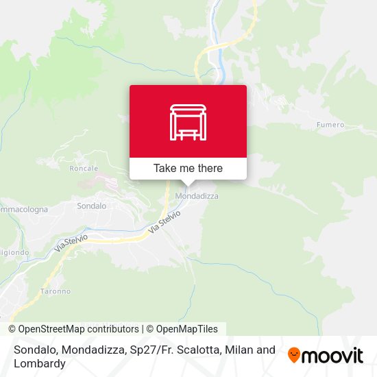 Sondalo, Mondadizza, Sp27 / Fr. Scalotta map