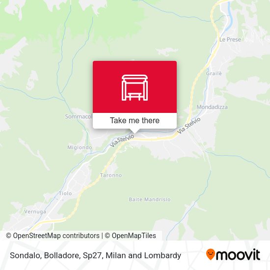 Sondalo, Bolladore, Sp27 map