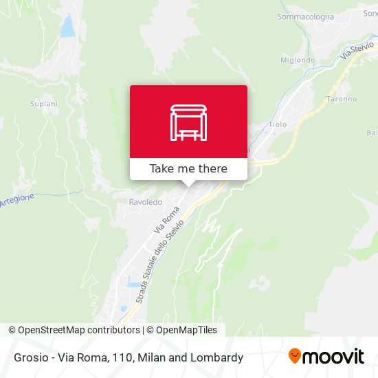 Grosio - Via Roma, 110 map