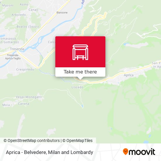 Aprica - Belvedere map