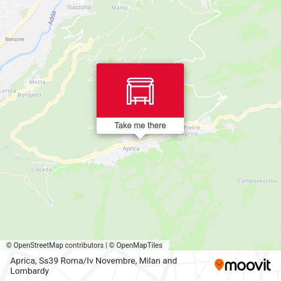 Aprica, Ss39 Roma/Iv Novembre map