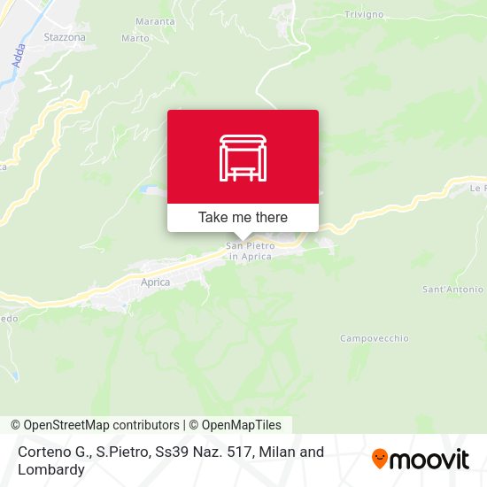 Corteno G., S.Pietro, Ss39 Naz. 517 map