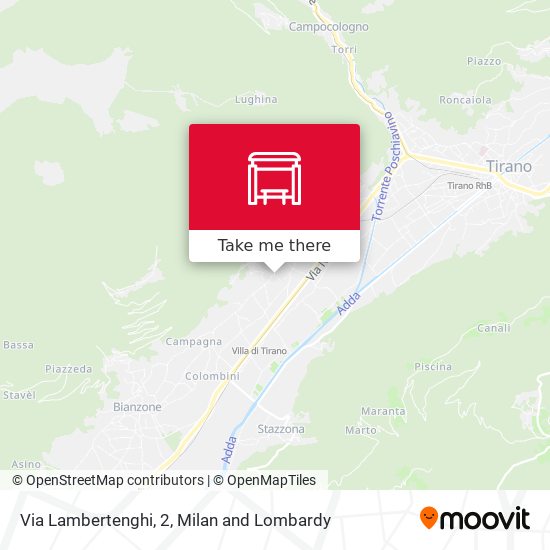 Via Lambertenghi, 2 map