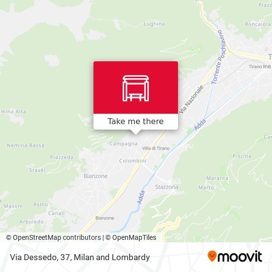 Via Dessedo, 37 map