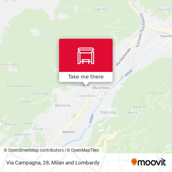 Via Campagna, 28 map
