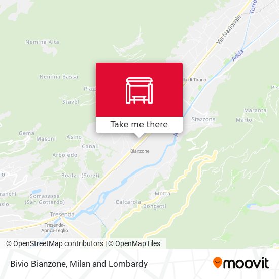 Bivio Bianzone map