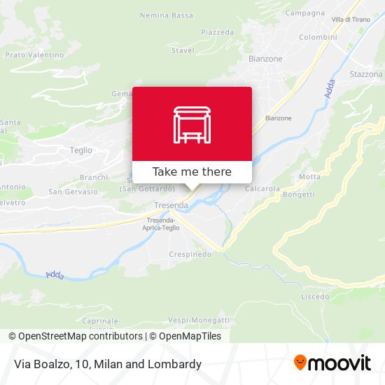 Via Boalzo, 10 map