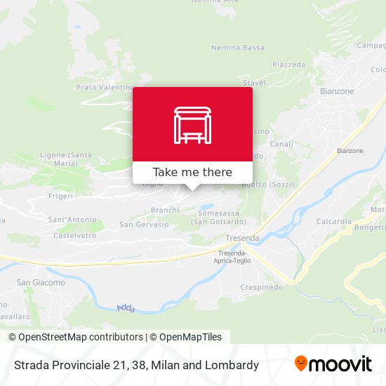 Strada Provinciale 21, 38 map
