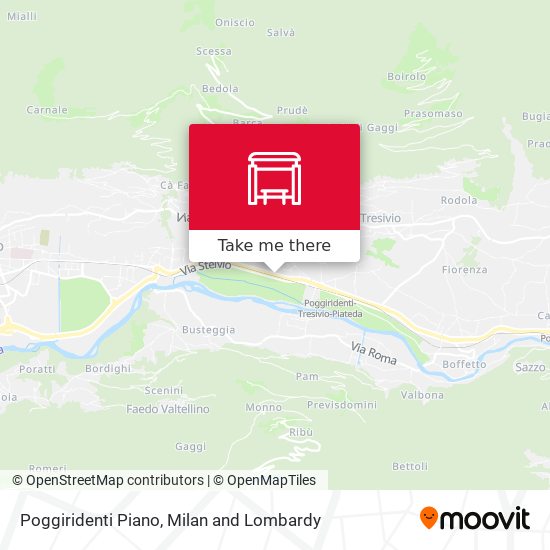 Poggiridenti Piano map