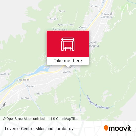 Lovero - Centro map
