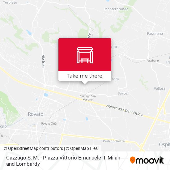 Cazzago S. M. - Piazza Vittorio Emanuele II map