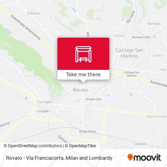 Rovato - Via Franciacorta map
