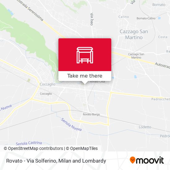 Rovato - Via Solferino map
