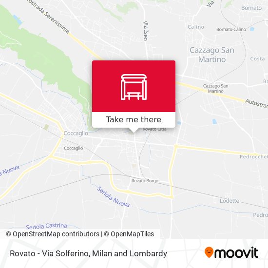 Rovato - Via Solferino map