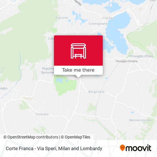 Corte Franca - Via Speri map