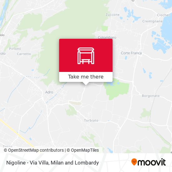 Nigoline - Via Villa map
